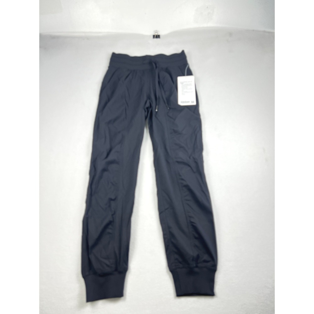 Lululemon Dance Studio MR 7/8 Jogger Black Mid Rise Pants LW5ENLS Size 2